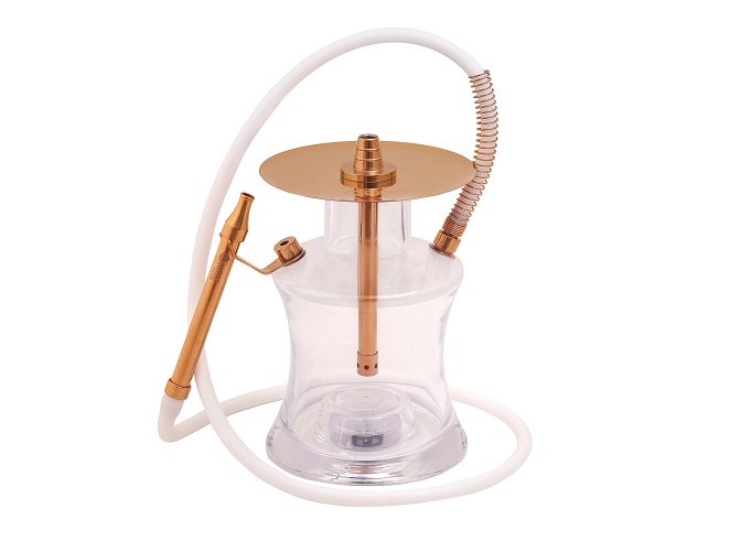 Oduman N2 Clear Gold Hookah – low-res